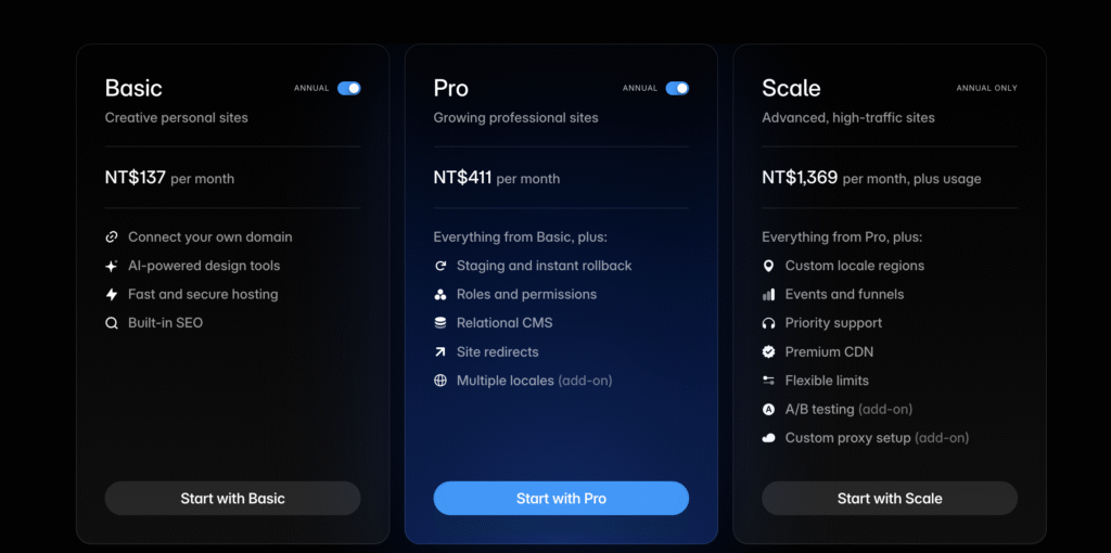 Framer 設計編輯器功能預覽